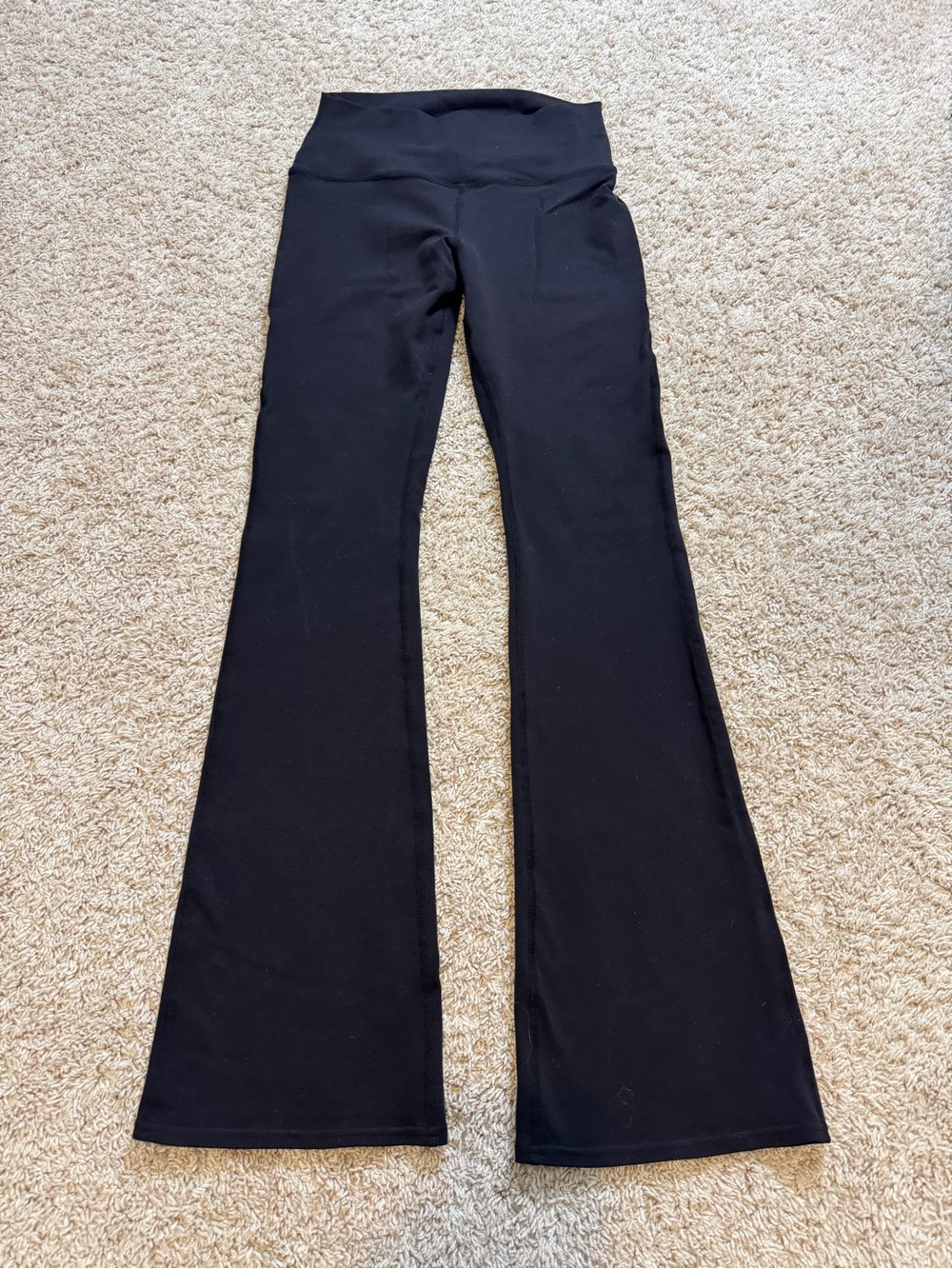 ALO Yoga Black Flared High-Waist Pants Size M